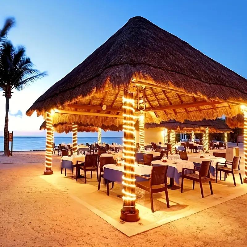 1pc Solar Rope Light Outdoor LED Copper Fairy String Tube Lights for Party Garden Porch Yard Christmas Holiday Tree Decor