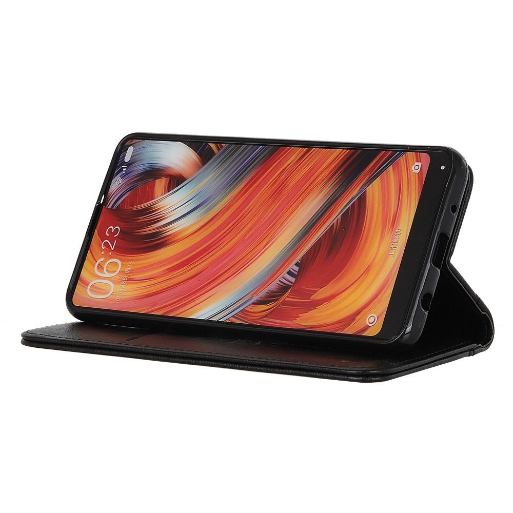 Priekš Motorola Moto E14 4G/G04 4G/G04s 4G/G24 4G Maciņš no šķeltas ādas, Telefona vāciņš ar magnētisku aizdari