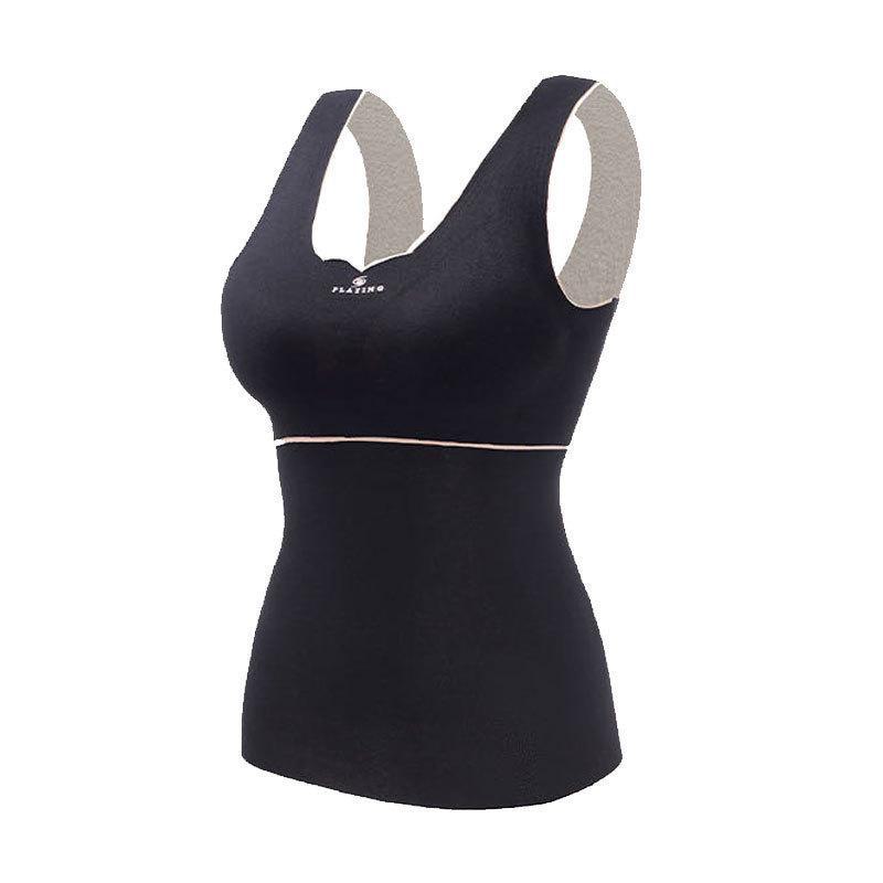 Pro-Oxygen 20 Women's Thermal Vest - German Velvet, Seamless, Chest Pads, Plus Velvet Thickness for Autumn/Winter