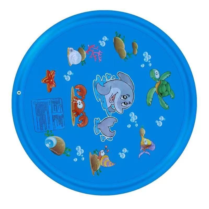 Dolphin Water Spray Mat for Children - Outdoor Lawn Play & Beach Surfing Game