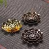 Multi-Hole Lotus Censer Alloy Incense Stick Holder Simple Incense Tray  Temples Home Office