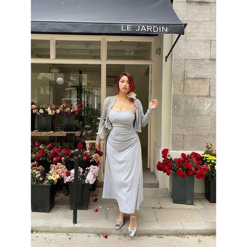 

Brother Nan Loose-Fit Sexy Sling Dress plus Size Waist Fitted Figure Flattering Plus Size Ladies Pure Desire Floral Seaside Holiday Dress New Arrival Suit 3XL