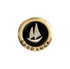 Mihmily Brand - Round Brooch with Good Luck Badge, Elegant and Chic