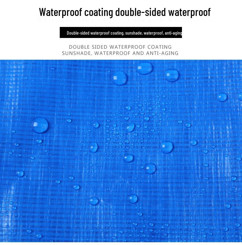 Thickened Waterproof Outdoor Tarpaulin: Rainproof, Windproof, Heat-Insulating Shade Cloth