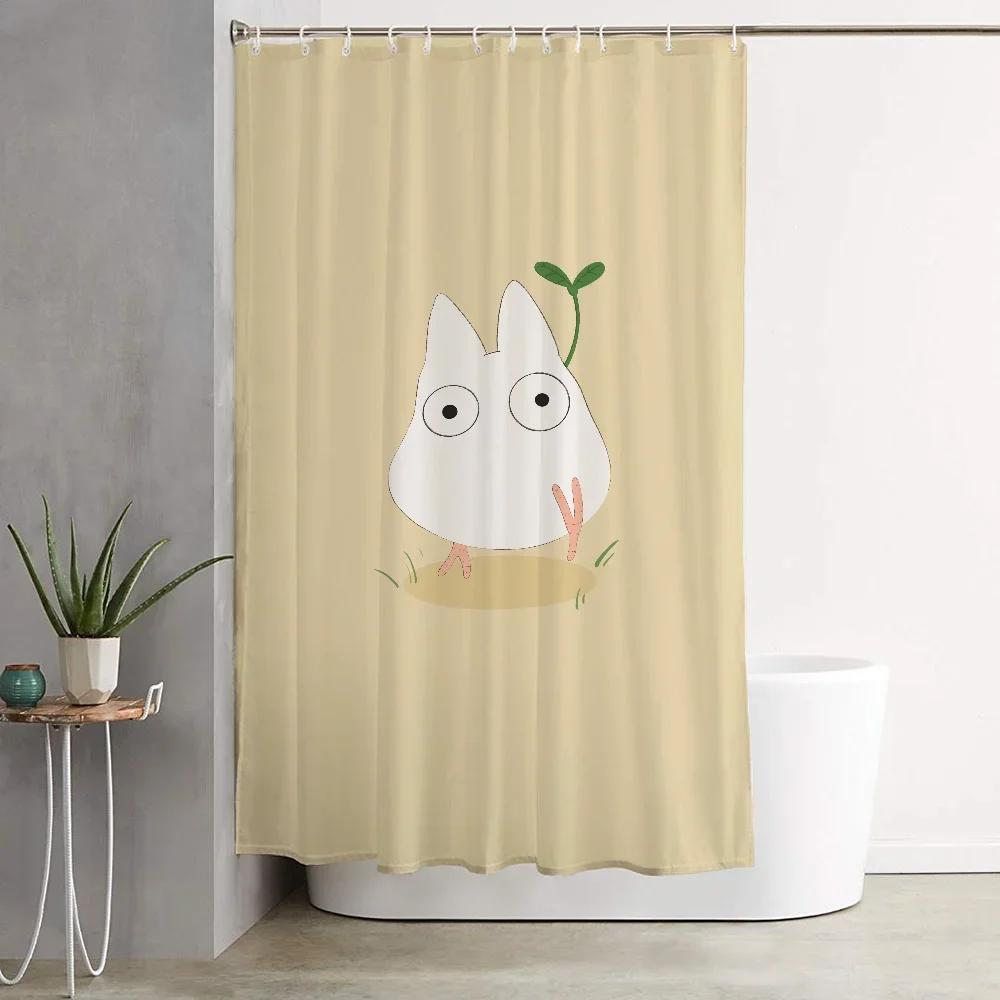 

My Neighbor Totoro Things For The Bathroom Curtain Bathroom Shower Curtains For Houses Rooms Folding Partition Accessories Ba@0 W60H190(CM)-1 Pcs