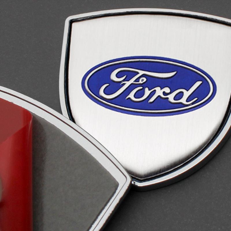 3D Metal Emblem Badge Sticker Decal Auto Accessory For Ford Focus Mondeo Kuga Fiesta MK7 Escort Explorer Edge 2 4 MK2