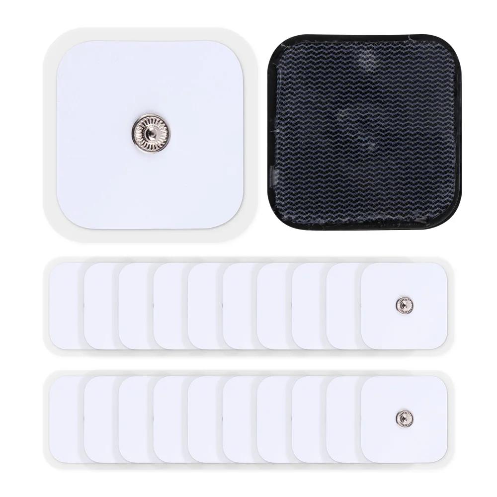10/20pcs Self Adhesive Replacement Tens Electrode Pads for Muscle Stimulator Electric Digital Machine Massager 4*4 Cm EMS Patch