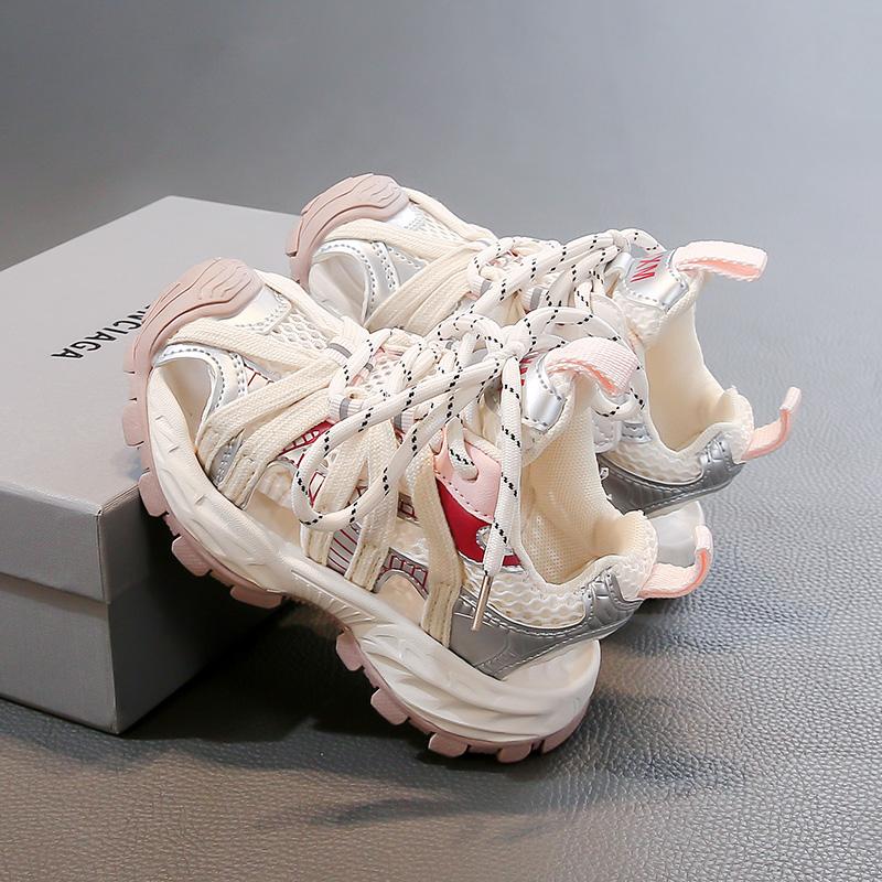 Kids Sports Sandals Soft Sole Comfortable Boys Girls Running Shoes Mesh Breathable 2025 Summer New Children Sandals Non-slip