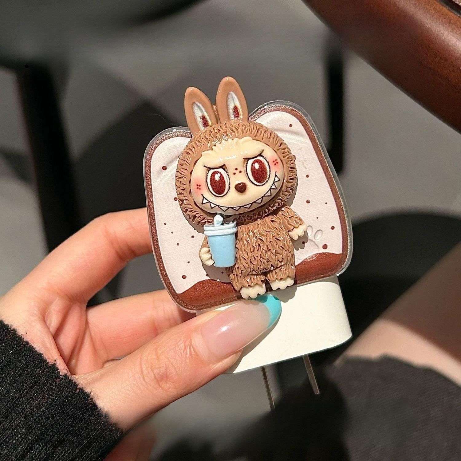 

Защитный чехол для кабеля данных Labubu 20 Вт, подходит для быстрой зарядки iPhone 16, iPhone 15 Pro Max, 13-чехол для зарядного устройства 14