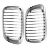 2 Pieces Chrome Front Kidney Grille For E46 M3 2DR 99-06