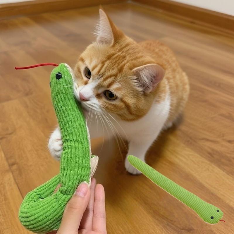 Dog Toy Snake Interactive Crinkle Sound Toy Cat Kick Toy Interactive Pet Toy For Indoor Kitten Chew Toys Pet Supplies
