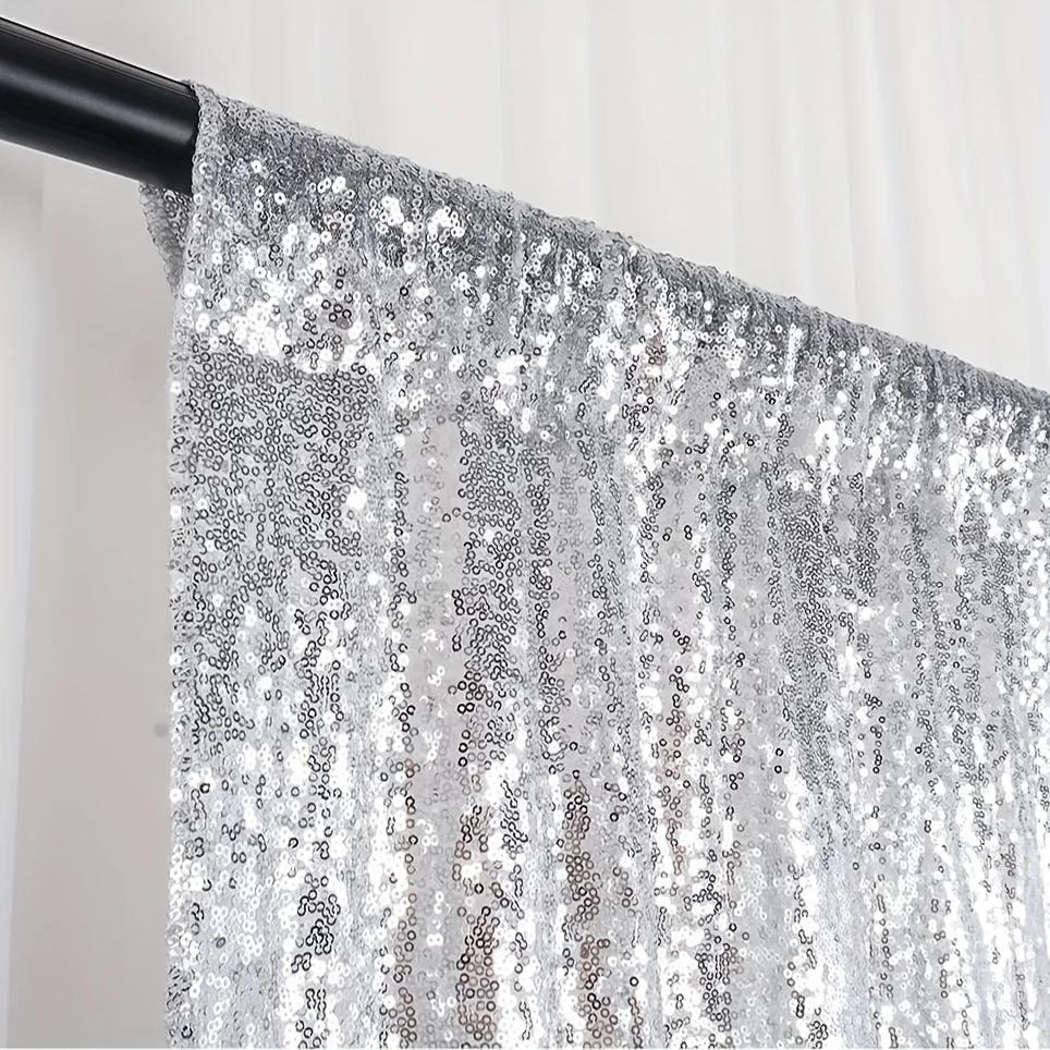 1 ST Sequin Achtergrond, Glitter Achtergrond Gordijnen Shimmer Fotografie voor Feest Bruiloft Verjaardag Kerst Douche Achtergrond Decor