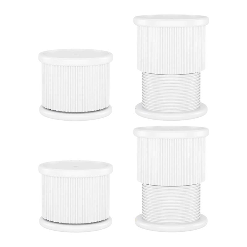 Without Drill Risers Providing Adjustable Height and Stability Support for Furniture Leveling In Cabinets and Wardrobes