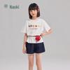 Kids' Pure Cotton Food Embroidery Short Sleeve T-Shirt
