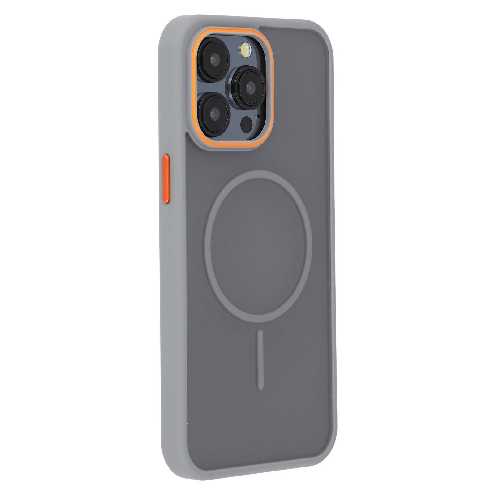 

Для iPhone 14 Pro Max Магнітний чохол Skin Touch TPU+PC Задня кришка для телефону Grey