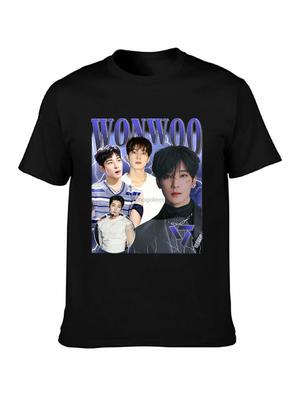 Wonwoo Kpop Idol Graphic Print T-shirt