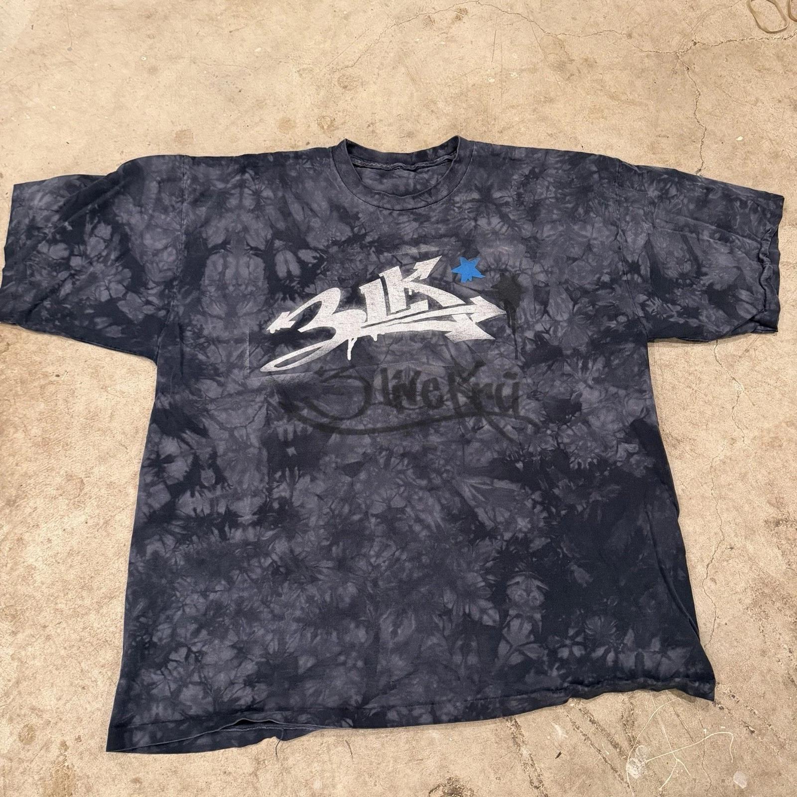 Vintage 3 Live Kru 3LK T-T-Shirt TNA Wrestling Size 2XL 2004 Rare 3XL