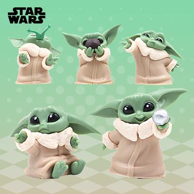 6 Stück Spielzeug Meister Baby Yoda Darth PVC Actionfigur Sammlung von Anime-Figuren Puppe Mini Spielzeug Modell für re