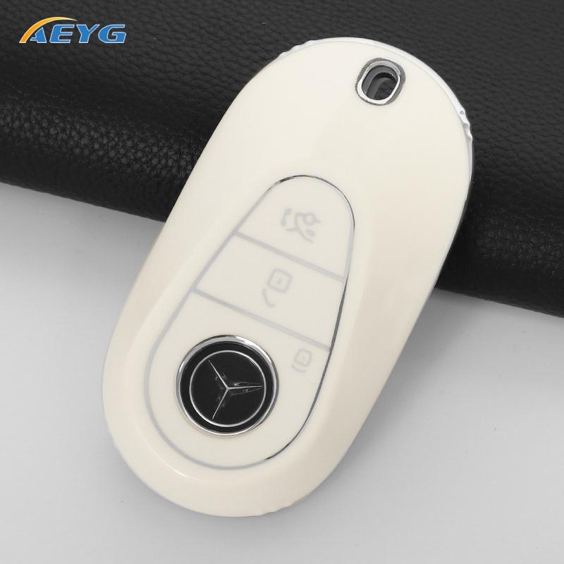 Car Remote Key Case Cover Shell For Mercedes Benz W223 Class S300 S350 S450 S500 Key Holder Protection Keychain Accessories