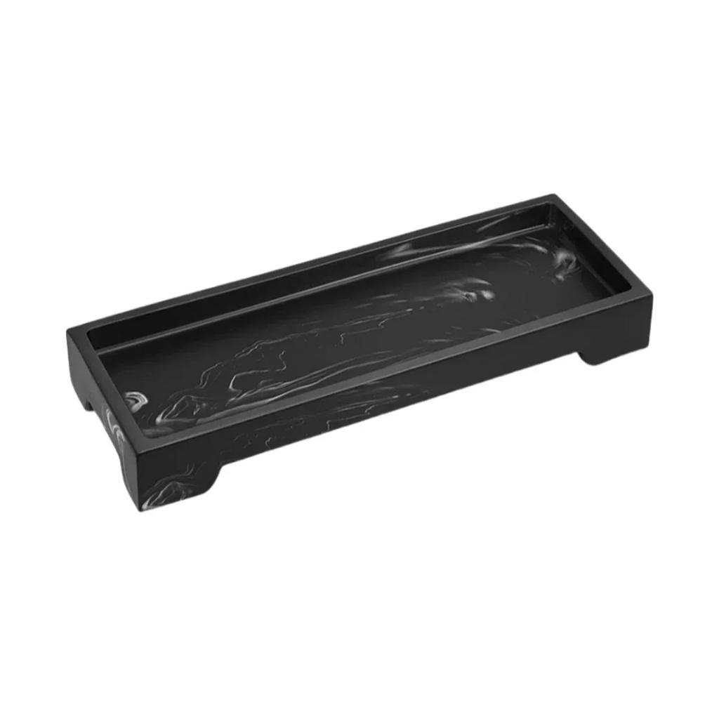 Stylish Silicone Tray for Countertop Organization Perfect for Bathroom Accessories Waterproof and Easy To Maintain Design