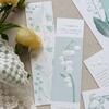 Embossed Lily of the Valley Bookmarks - Artistic Journal Clips
