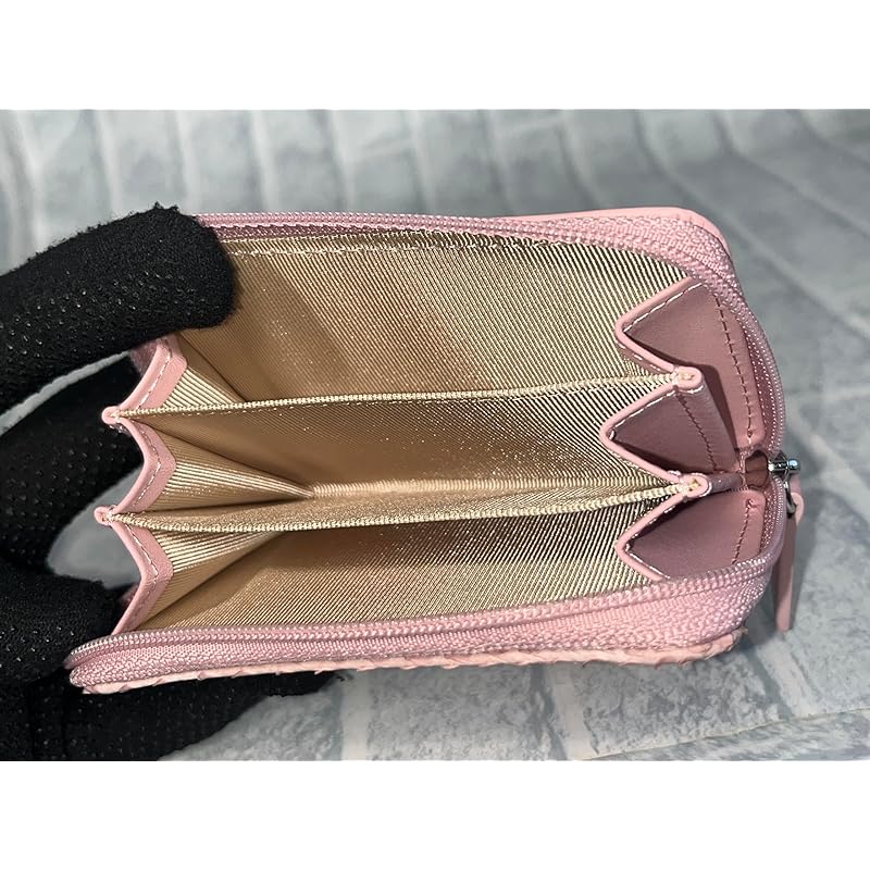 [GUODI] [Goody] long wallet round zipper type With card case diamond python genuine leather (genuine snake leather) ladies men's TK-AB20LW3 (light