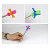 4pcs/set Anxiety Relief Sensory Rotating Screw Colorful Push Fidget Pencil Toppers  Fidget Toy