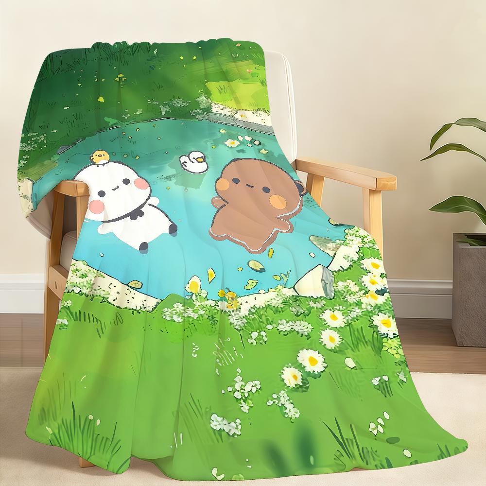 Cartoon D DUDU B BUBU Cute Blanket For Soft Throw Blanket for Picnic Bed Sofa Home Bedroom Cozy Warm Comfortable
