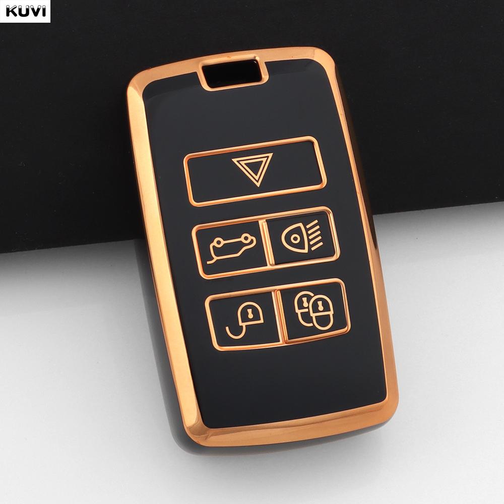 New Tpu Car Remote Key Case Cover Shell For Land Rover Range Rover Discovery 5 Sport   For Jaguar Xel E-Pace Accessories