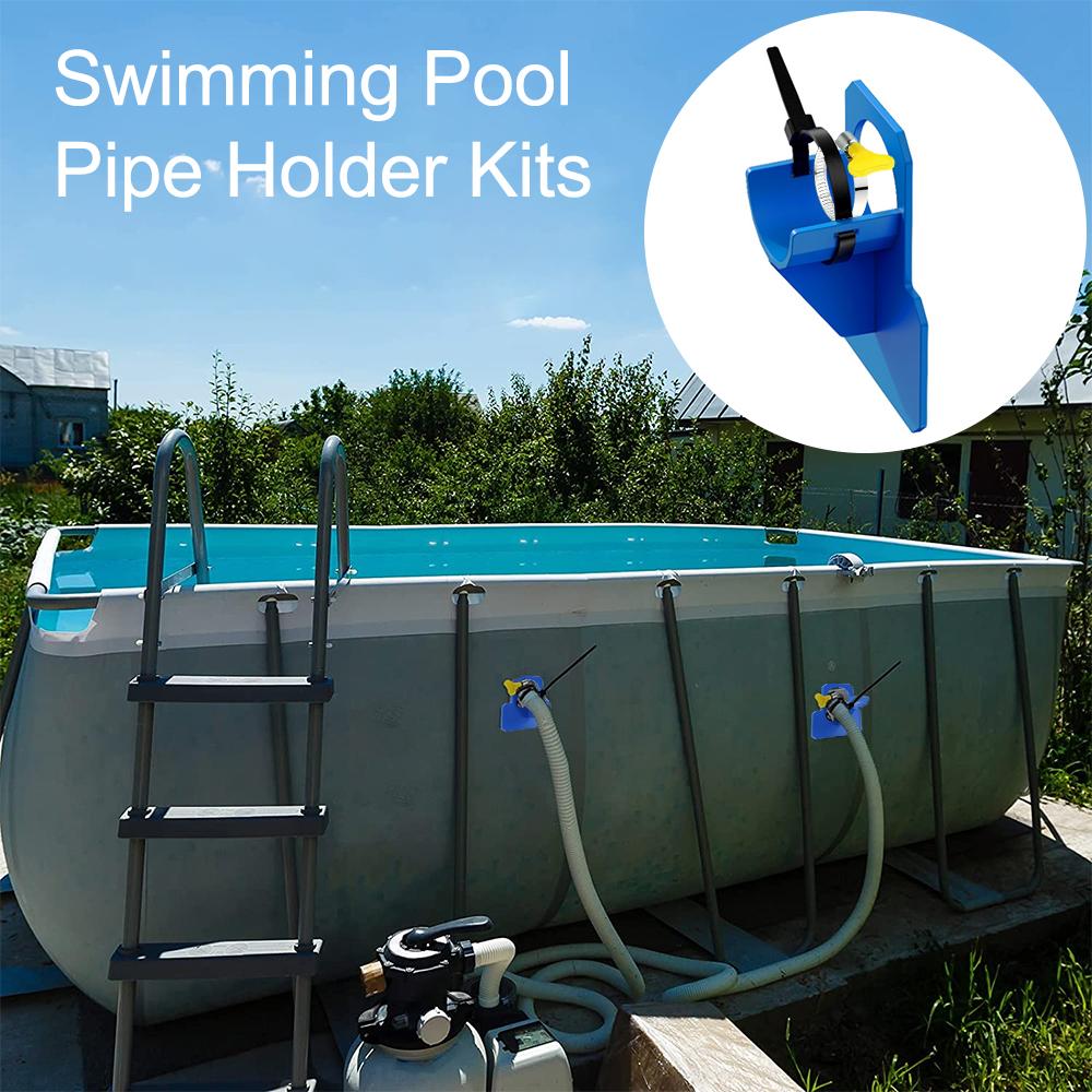 Swimming Pool Pipe Holder Hose Bracket Mount Supports Pipes 30-38mm for Intex Square Swimming Pool Frame Support Parts