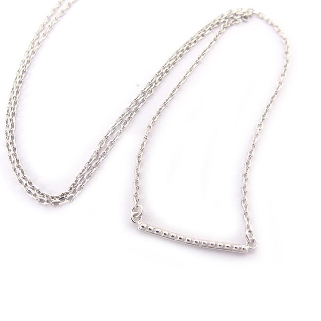 Les Trésors De Lily [K3691] - Silver 'Choreography' Silver Necklace - 18x1 Mm