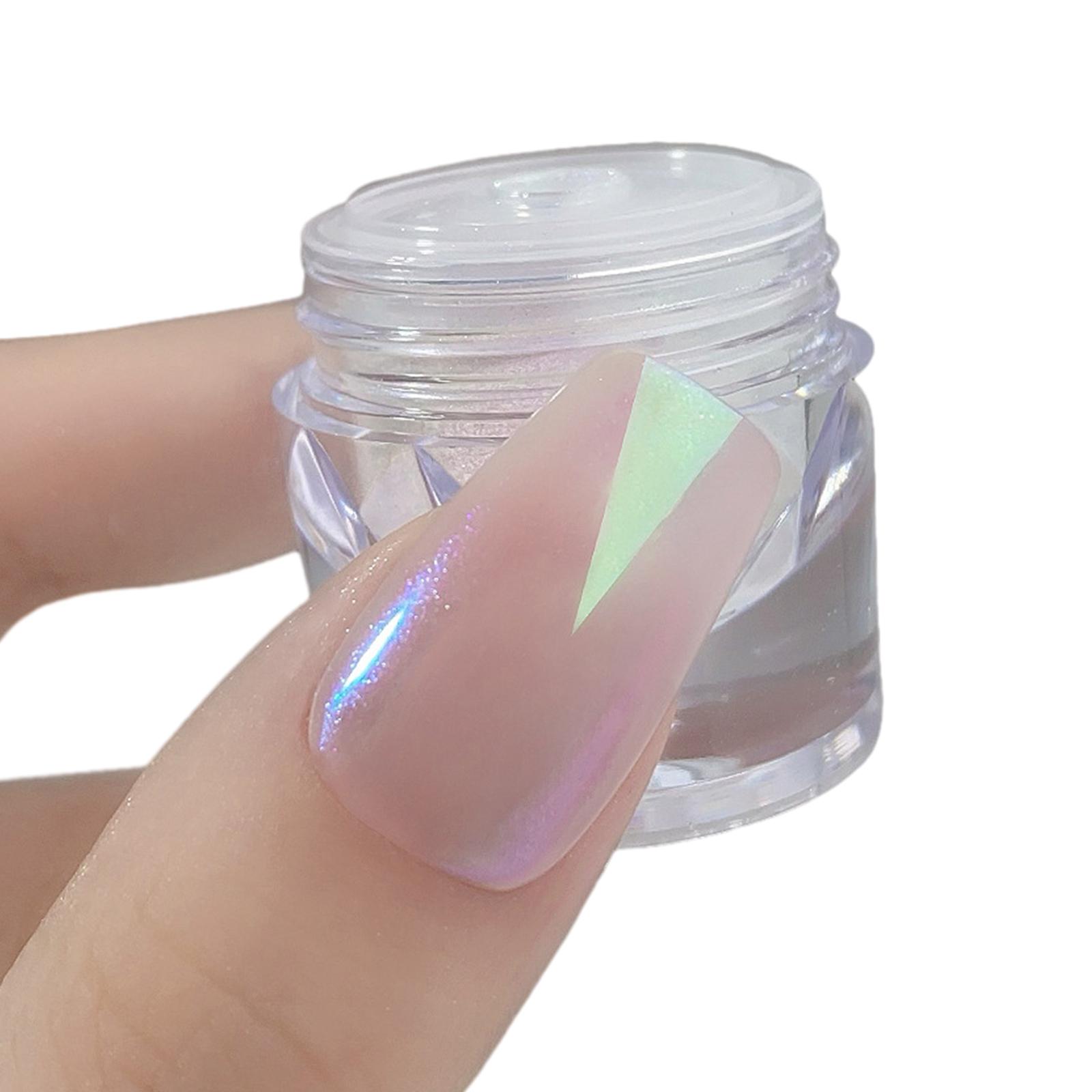 

Лунный свет Зеркальный порошок для ногтей Серебряный мелкий глиттер Металлический эффект Пигменты Гель-лак Хромированные пудры для ногтей Украшения 3