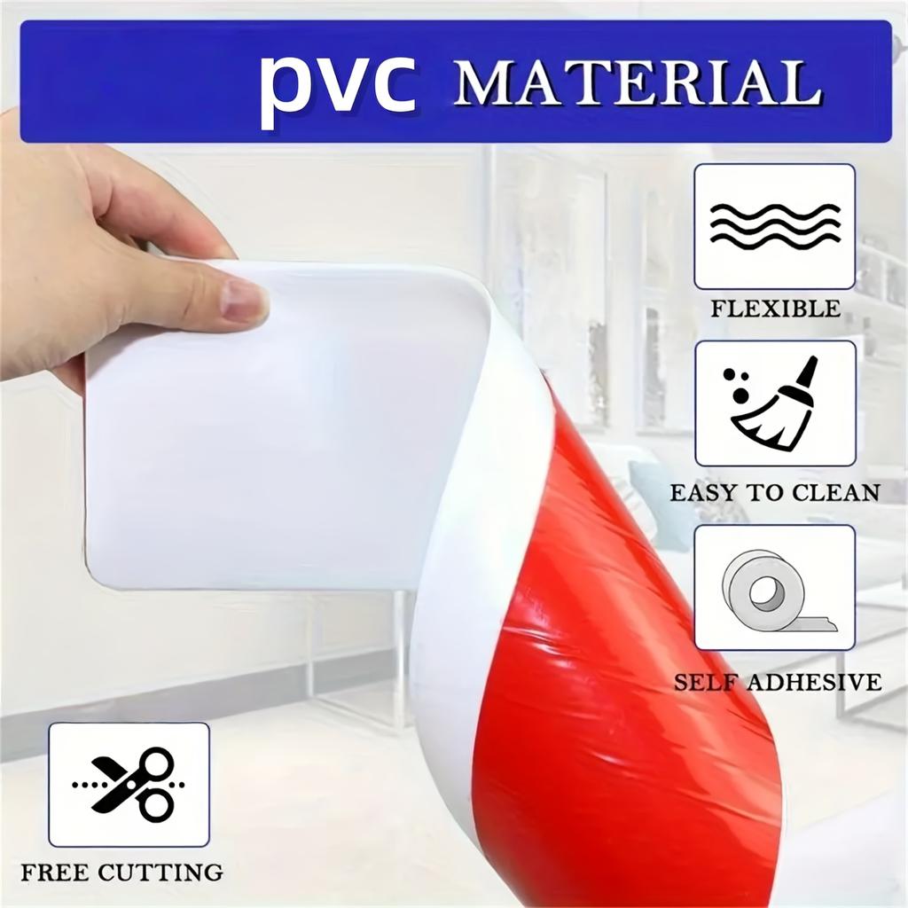 1PC 1m/2m/3meters Soft PVC Skirting Plastic Floor Skirting Self-adhesive Flexible Substrate Moulding Decorativeparts