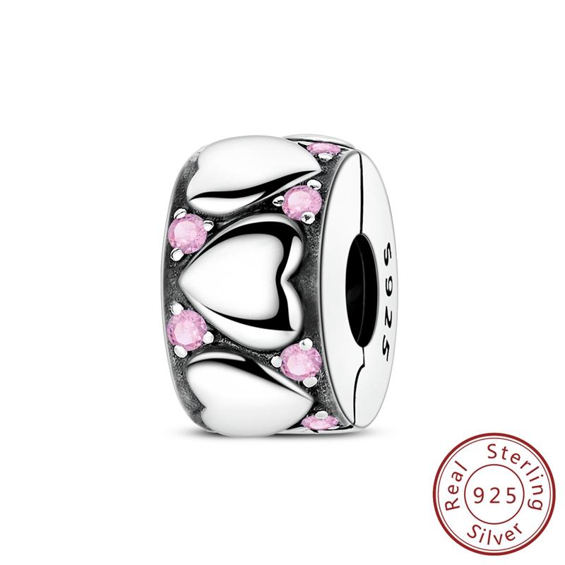 New Original Charms Beads Pendants Copper Cute Cat Paw Bow Apple Heart Charms Fit Bracelets Necklaces Women Jewelry