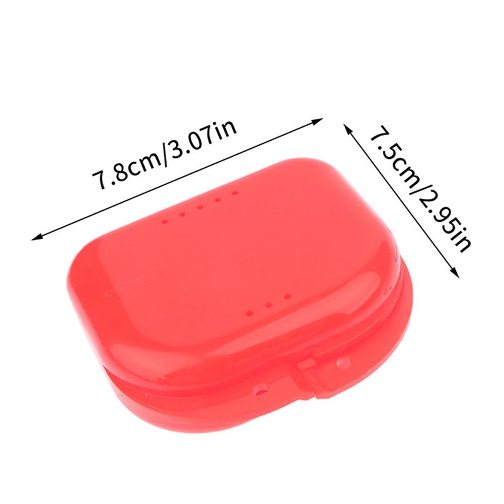 1 Pair Dental Fake Braces with Storage Box Temporary Tooth Decoration Colored Dental Decor Braces for Daily Tooth Protect