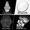 POEDAGAR Original Watch for Woman Waterproof Luminous Date Week Ladies Watch Stainless Steel Quartz Watches Female