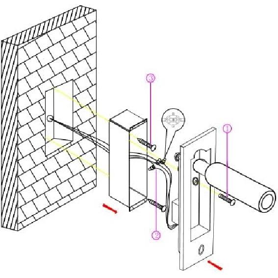 LED Bedroom Lamp Headboard Wall Light Sconce, Bedside Reading Light Recessed Push Switch Wall Lamps, Hotel Bed Side Decorative Wall Sconces