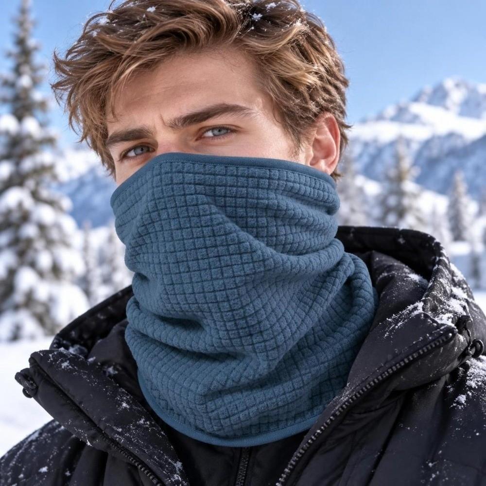 Breathable Neck Warmer Soft Fleece Face Mask Tube Bandanas Thermal Collar  Daily Commuting
