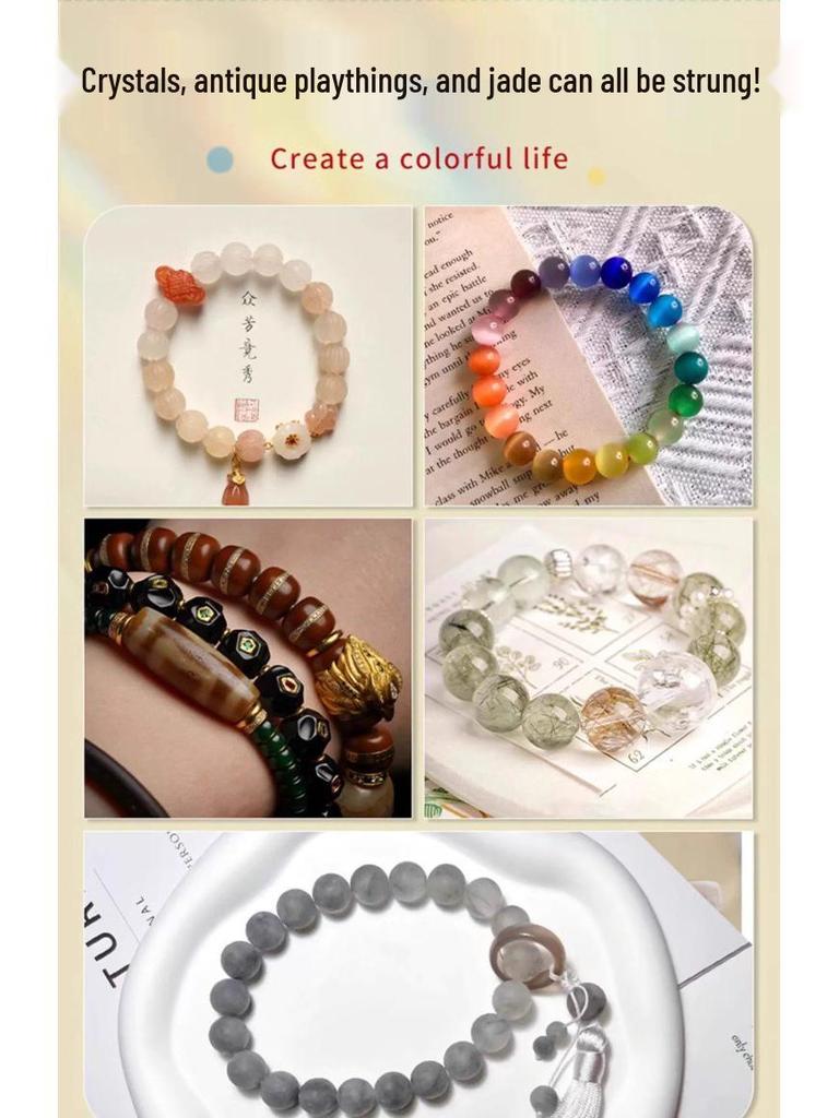 Colorful Elastic Cord for DIY Jewelry: Bracelet, Buddhist Beads, and Handmade Projects