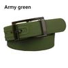 Women Men Belt Adjustable Silicone Candy Color Jelly Rubber Waistband Plastic Buckle