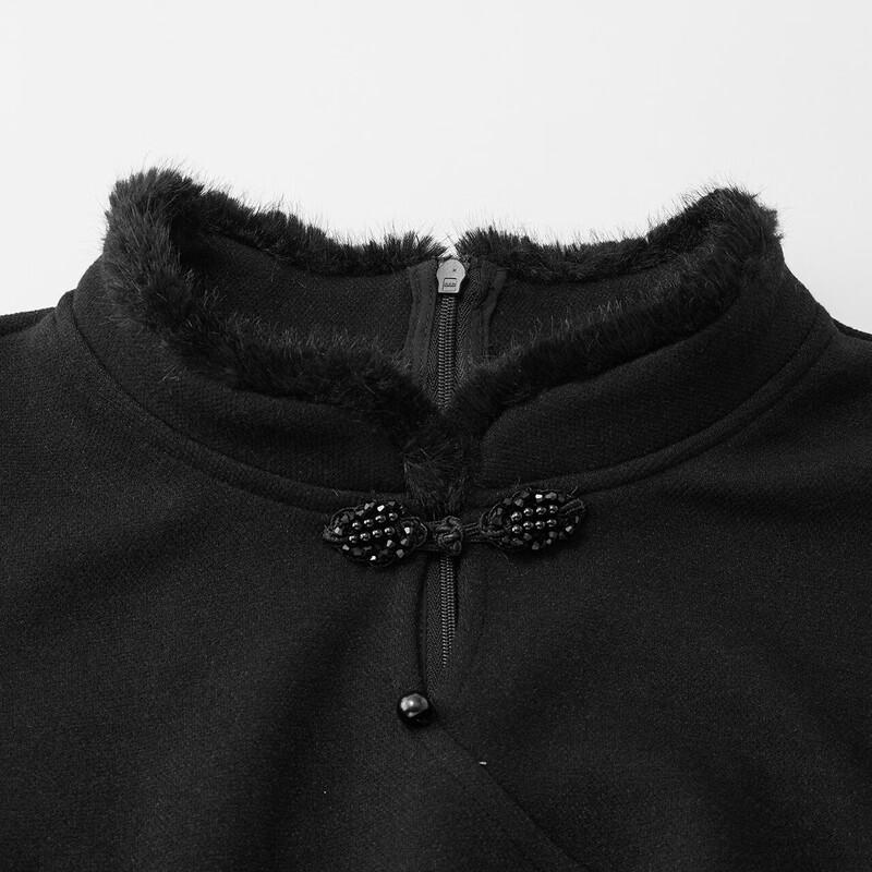 IEF Plus Size Chinese Style Commuter Long Dress