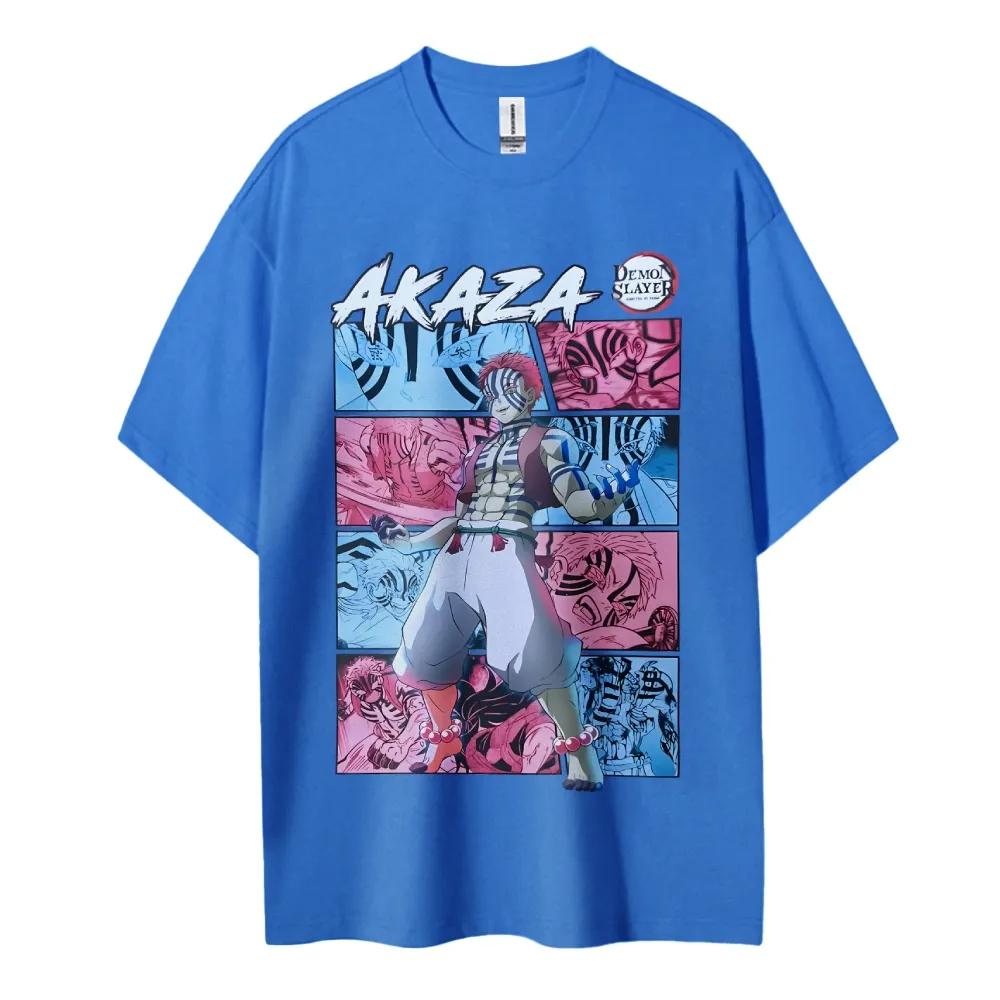Demon Slayer Printed Short Sleeve Casual Summer Wear Mens Comfortable Clothing Mens Clothing Short Sleeve Half Sleeve Top