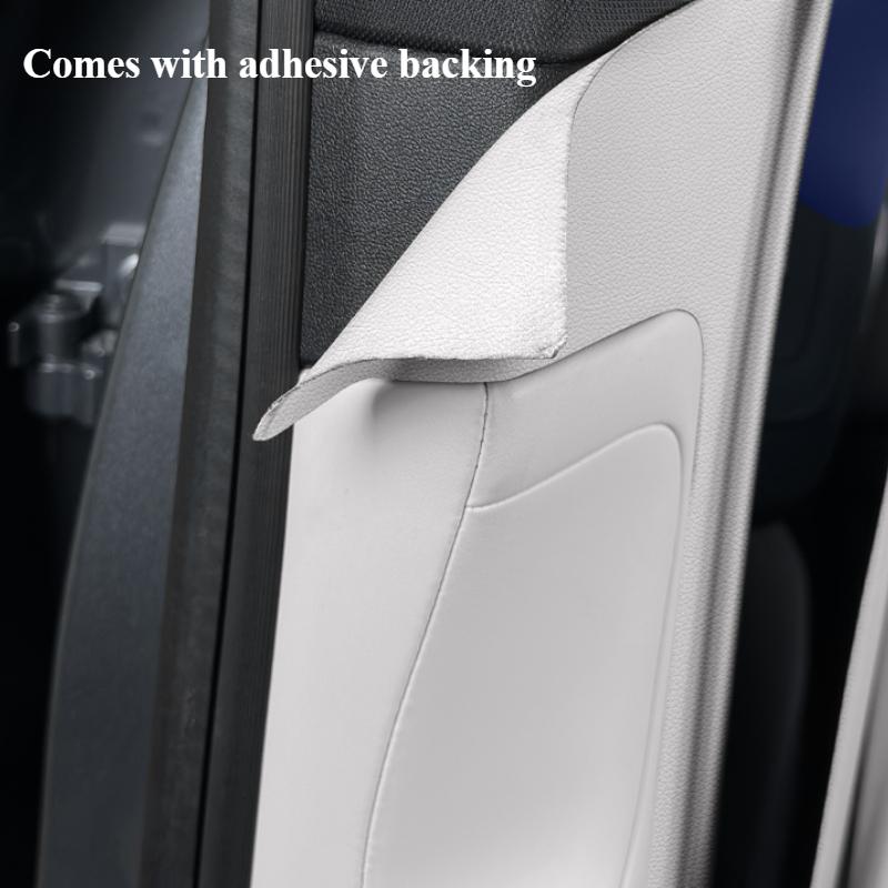 For Xpeng G6 Car Center B Pillar Protective Pad Leather Anti Kick Mat Anti Scratch Protective Sticker Interior Decor Accessories