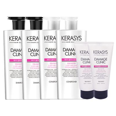 Damage Shampoo 600ml X2 + Conditioner 600ml X2 + Treatment 300ml X2