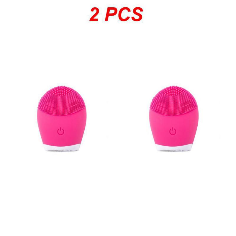 1~8KS Elektrický čistič na obličej Silikonový čisticí kartáček na obličej Pore Hluboké černé tečky Mycí make-up Odstraňovač pěny Sonický