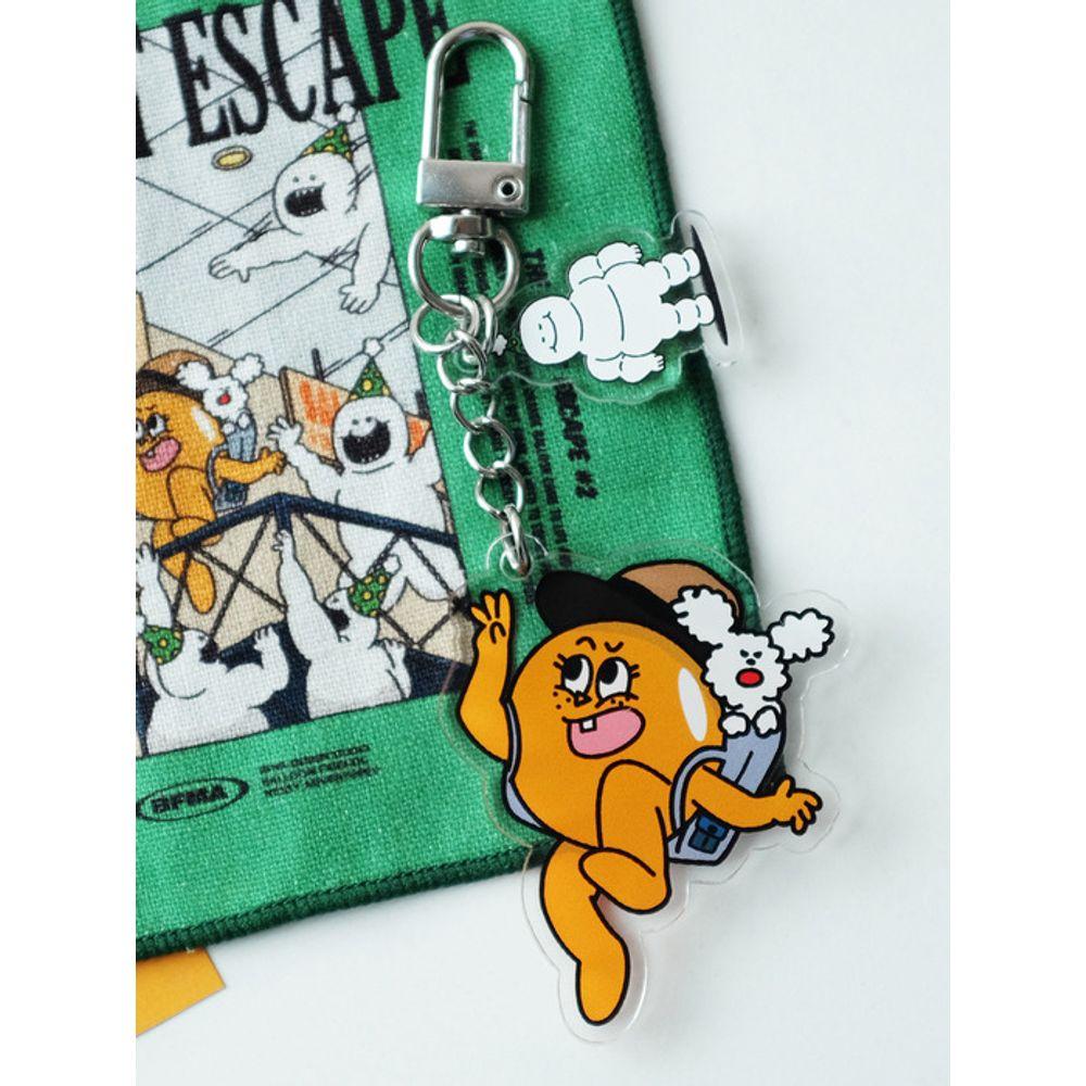 BALLOON FRIENDS MESSY ADVENTURE Acrylic Keychain - The Great Escape