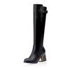 Women's boots 2026 Knight boots belt buckle decorative color Women's fashionable long boots