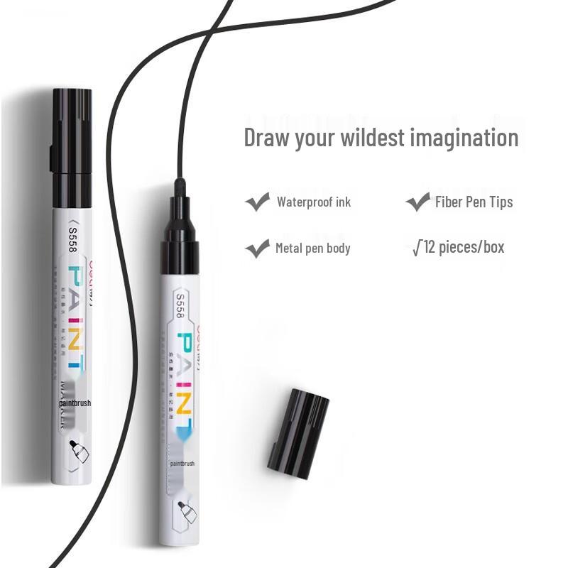 Deli S558 Multi-Purpose Oil-Based Marker Pen