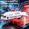 Large Size Inertia Airplane Toy Set With 6 Mini Cars, Passenger Plane Model, Kids Holiday Gift For Boys Girls