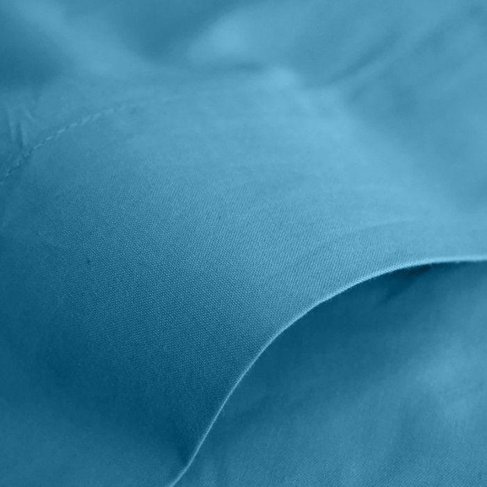 Drap plat "Prémium" pour lit 1 place & 2 places - Prémium Cyan - 240 x 300 cm pour lit 2 places